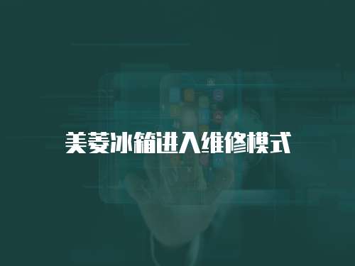 美菱冰箱進入維修模式