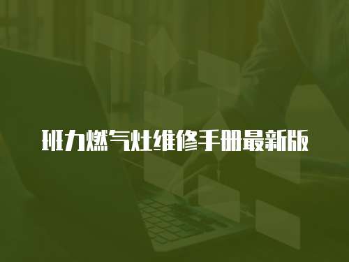 班力燃?xì)庠罹S修手冊(cè)最新版