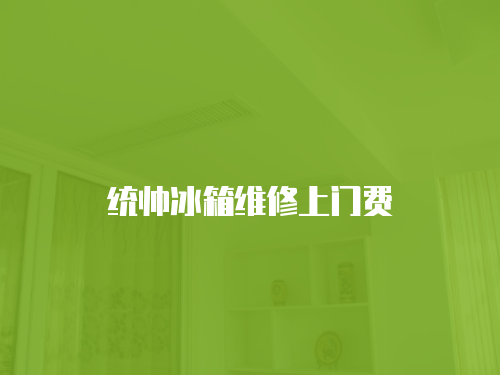 統帥冰箱維修上門費