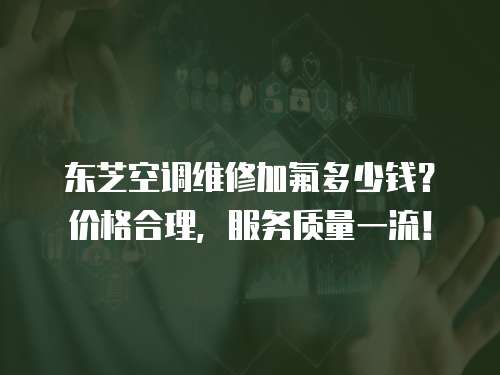 東芝空調(diào)維修加氟多少錢？價格合理，服務(wù)質(zhì)量一流！