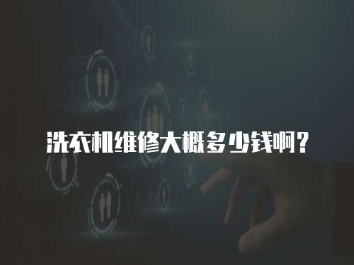 洗衣機維修大概多少錢啊？