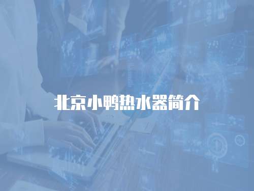 北京小鴨熱水器簡介