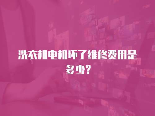 洗衣機電機壞了維修費用是多少？