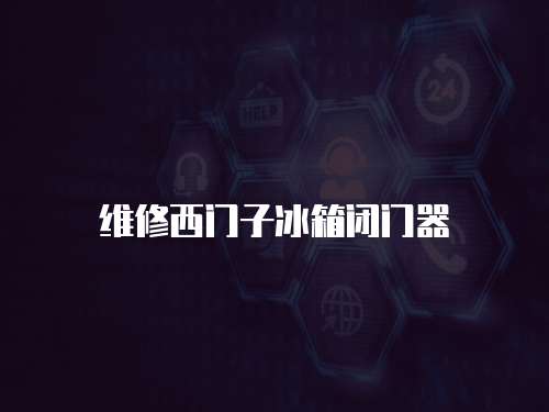 維修西門子冰箱閉門器