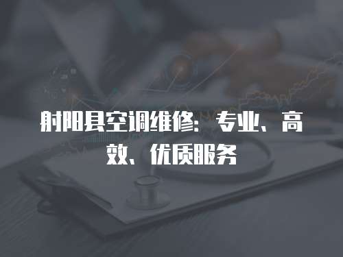 射陽縣空調維修：專業、高效、優質服務