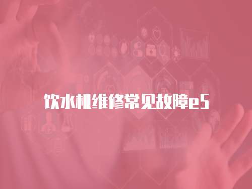 飲水機維修常見故障e5