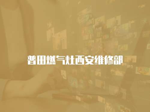 普田燃?xì)庠钗靼簿S修部