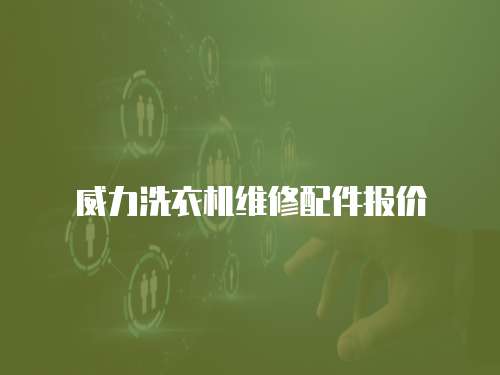 威力洗衣機維修配件報價