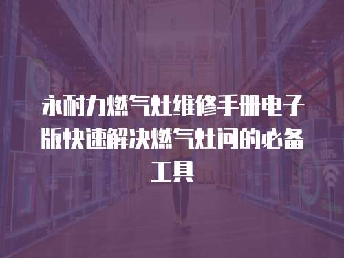 永耐力燃氣灶維修手冊電子版快速解決燃氣灶問的必備工具