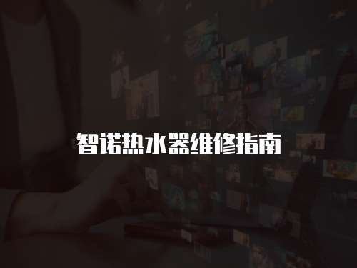 智諾熱水器維修指南