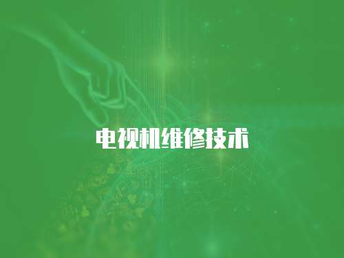 電視機(jī)維修技術(shù)