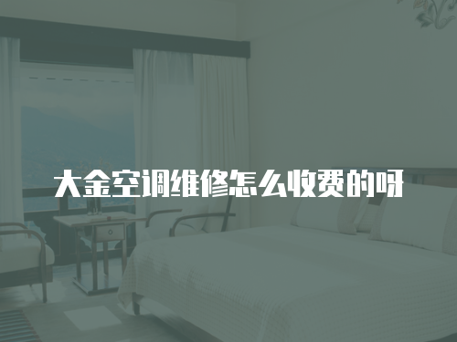 大金空調(diào)維修怎么收費的呀
