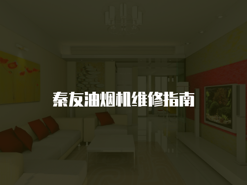 秦友油煙機維修指南