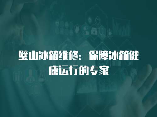 璧山冰箱維修：保障冰箱健康運行的專家