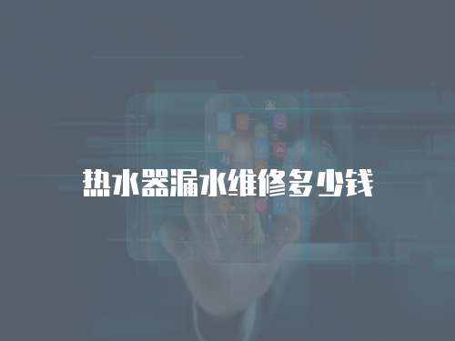 熱水器漏水維修多少錢