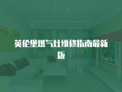 英倫堡燃?xì)庠罹S修指南最新版