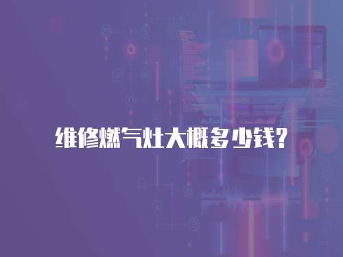 維修燃?xì)庠畲蟾哦嗌馘X(qián)？