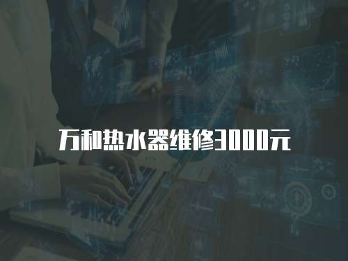 萬和熱水器維修3000元