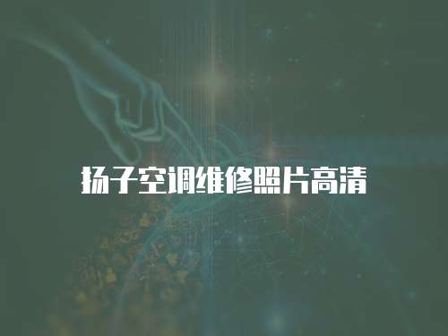 揚(yáng)子空調(diào)維修照片高清