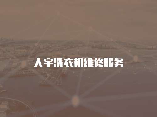 大宇洗衣機維修服務