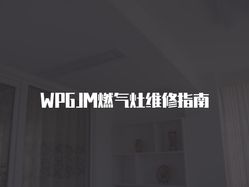 WPGJM燃氣灶維修指南