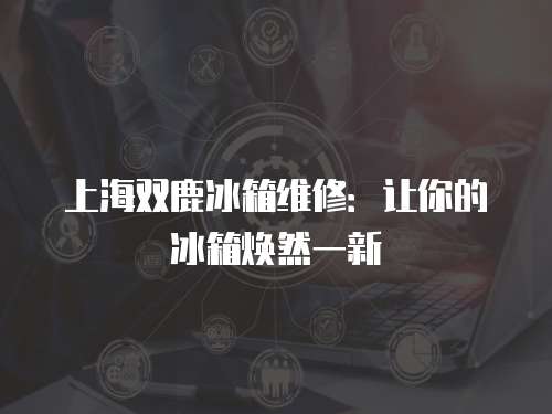 上海雙鹿冰箱維修：讓你的冰箱煥然一新