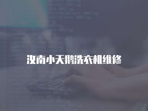 汝南小天鵝洗衣機維修