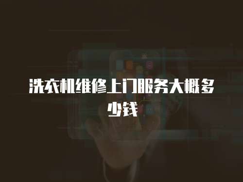 洗衣機(jī)維修上門服務(wù)大概多少錢