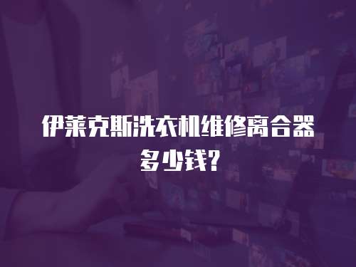 伊萊克斯洗衣機維修離合器多少錢？