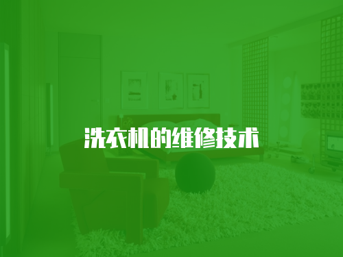 洗衣機的維修技術