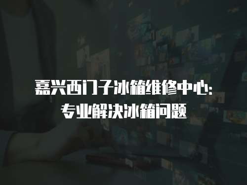 嘉興西門子冰箱維修中心：專業解決冰箱問題