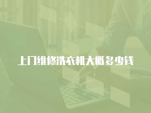 上門維修洗衣機大概多少錢