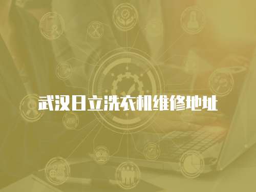 武漢日立洗衣機維修地址
