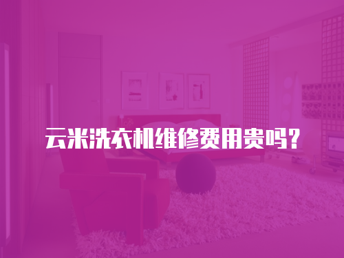 云米洗衣機(jī)維修費(fèi)用貴嗎？