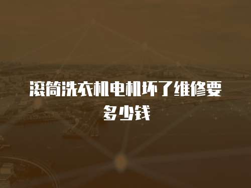 滾筒洗衣機(jī)電機(jī)壞了維修要多少錢