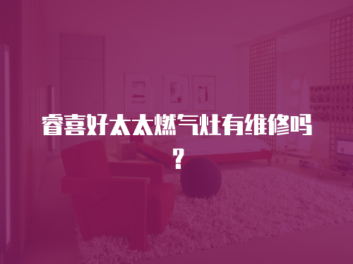 睿喜好太太燃氣灶有維修嗎？