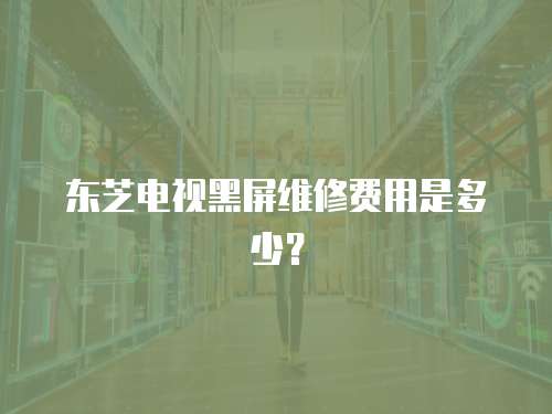 東芝電視黑屏維修費用是多少？