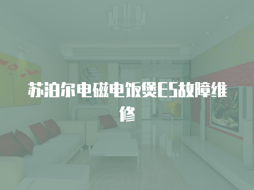 蘇泊爾電磁電飯煲E5故障維修