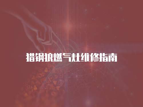 獵鋼狼燃氣灶維修指南