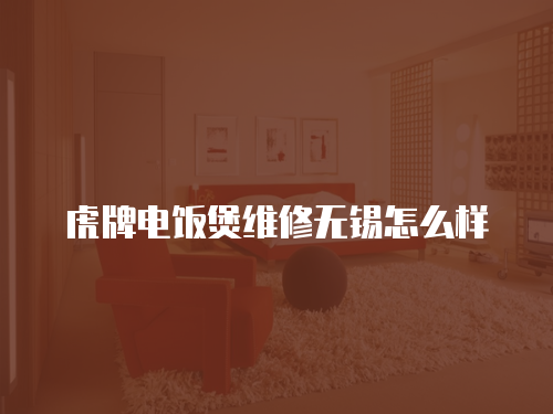 虎牌電飯煲維修無錫怎么樣