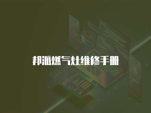 邦派燃氣灶維修手冊