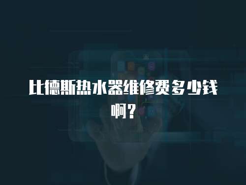 比德斯熱水器維修費多少錢??？
