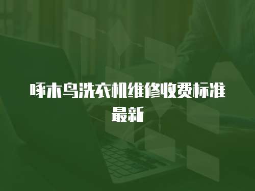 啄木鳥洗衣機維修收費標準最新