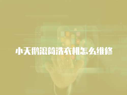 小天鵝滾筒洗衣機(jī)怎么維修