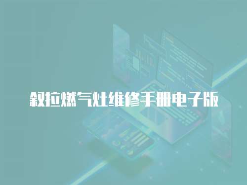 敘拉燃氣灶維修手冊電子版