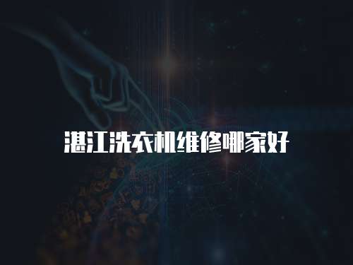 湛江洗衣機維修哪家好