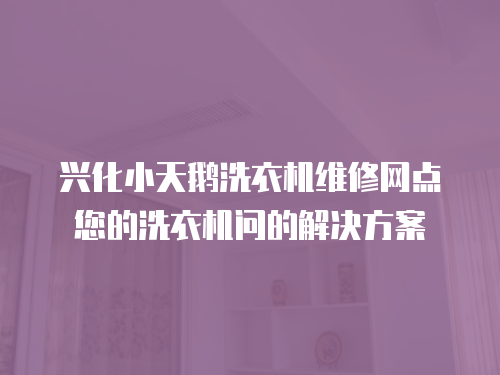 興化小天鵝洗衣機維修網點您的洗衣機問的解決方案