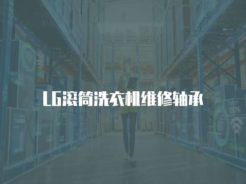 LG滾筒洗衣機維修軸承