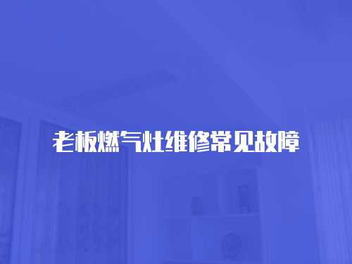 老板燃?xì)庠罹S修常見故障