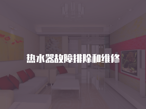 熱水器故障排除和維修